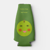 Beste leraar Happy Apple, op maat Flesjeskoeler (Voorkant)