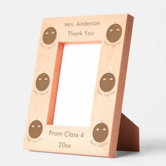 Beste leraar Happy Apple, op maat Gegraveerde Lijstjes (Links)