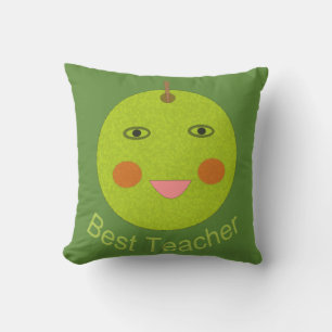 Beste leraar Happy Apple Outdoor Pillow Buitenkussen