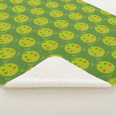 Beste leraar Happy Apple Sherpa Blanket Deken (3/4)