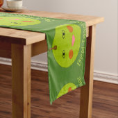 Beste leraar Happy Apple Table Runner Korte Tafelloper (Voorbeeld)