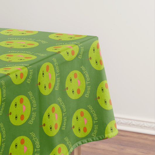 Beste leraar Happy Apple Tablecloth Tafelkleed (Voorbeeld)