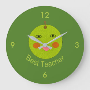 Beste leraar Happy Apple Wall klok