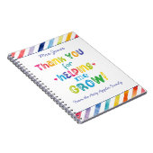 Beste leraar Hartelijk dank dat u ons helpt Notiti Notitieboek (Rechterzijde)