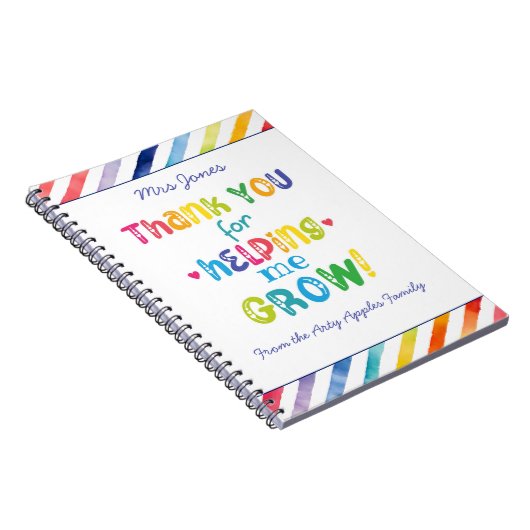 Beste leraar Hartelijk dank dat u ons helpt Notiti Notitieboek (Rechterzijde)