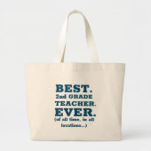 Beste leraar in de tweede klas grote tote bag (Voorkant)