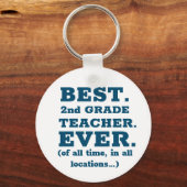 Beste leraar in de tweede klas sleutelhanger (Voorkant)