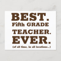 Beste leraar in de vijfde klas