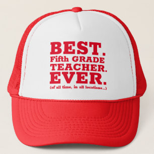 Beste leraar in de vijfde klas trucker pet