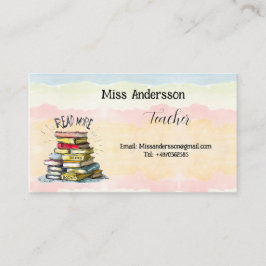 Beste leraar in de wereld Illustratie Visitekaartje