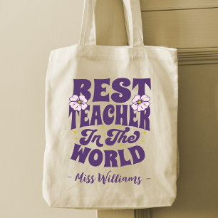 Beste Leraar In De Wereld Leraar Waardering Tote Bag