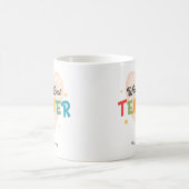 Beste leraar in de wereld op maat koffiemok (Center)