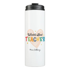 Beste leraar in de wereld op maat thermosbeker
