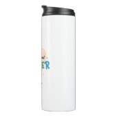 Beste leraar in de wereld op maat thermosbeker (Geroteerd rechts)