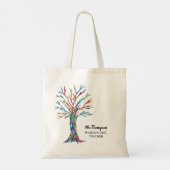 Beste leraar in de wereld op maat tote bag (Achterkant)