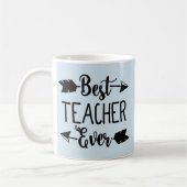 Beste leraar in het verleden Zwarte Leerpijlen Lee Koffiemok (Links)