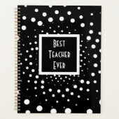 Beste leraar in zwart-wit, ooit planner (Voorkant)