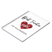 Beste leraar lerarenwaardering op maat notitieboek (Linkerzijde)