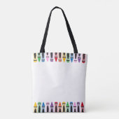 Beste leraar met veel cadeaukleur tote bag (Achterkant)