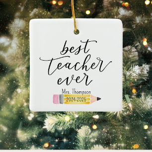 BESTE LERAAR OOIT aangepast Ornament