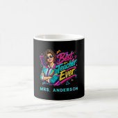 Beste Leraar Ooit! Aangepaste 80s Retro met HAAR N Koffiemok (Center)