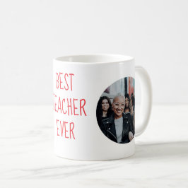 Beste Leraar Ooit Aangepaste Fotobeker Koffiemok