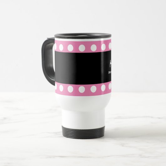 Beste leraar ooit aangepaste kleurenpols A01 Reisbeker (Voorkant links)