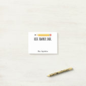 Beste leraar ooit | Aangepaste notities Post-it® Notes (Op bureau)