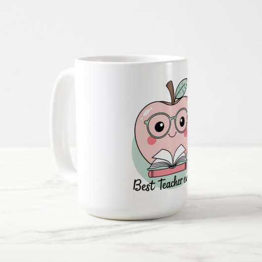 Beste leraar ooit Apple Design Koffiemok (Voorkant links)