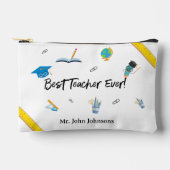 Beste leraar ooit bedankt cadeau school thema etui (Voorkant)