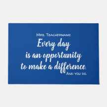 Beste leraar ooit bedankt Classroom Welkom Mat