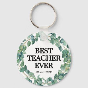 Beste leraar ooit bedankt je appreciatie cadeau sleutelhanger