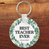 Beste leraar ooit bedankt je appreciatie cadeau sleutelhanger (Voorkant)