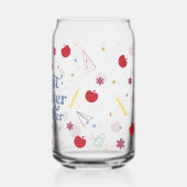 Beste leraar ooit blikvorm glas (Achterkant)