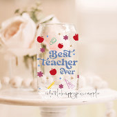 Beste leraar ooit blikvorm glas