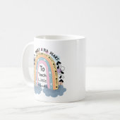 Beste leraar ooit Boho Rainbow Foto Koffiemok (Voorkant links)