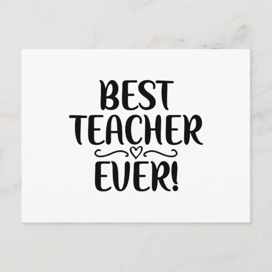 Beste leraar ooit briefkaart (Voorkant)