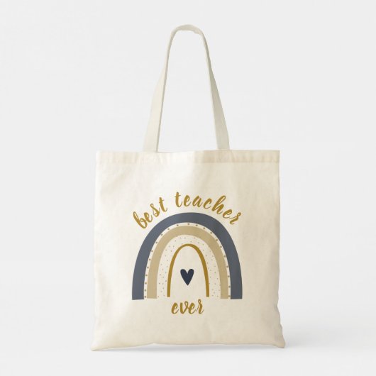 Beste leraar ooit cadeau tote bag (Achterkant)