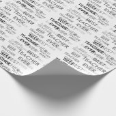 Beste leraar ooit cadeaupapier (Hoek)