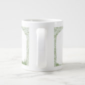 Beste leraar ooit Certificaat van uitmuntendheid Grote Koffiekop (Achterkant)