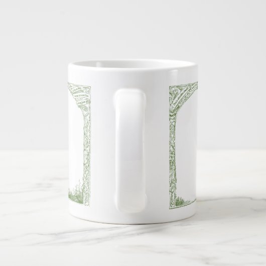 Beste leraar ooit Certificaat van uitmuntendheid Grote Koffiekop (Achterkant)