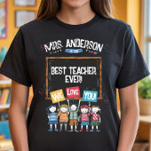 Beste leraar ooit Custom Teacher Gift T-shirt