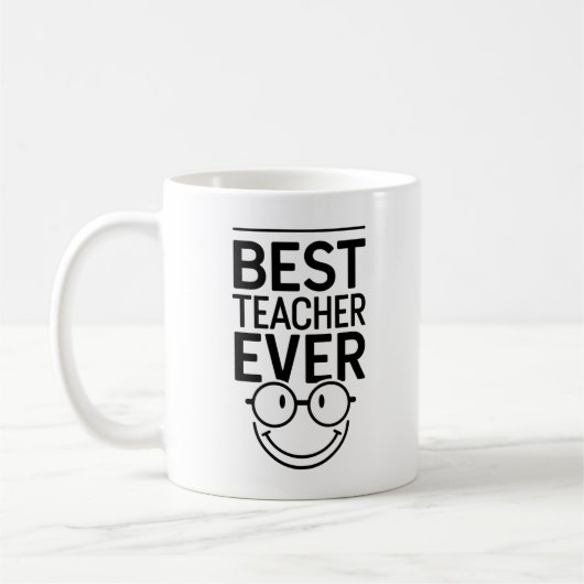 Beste leraar ooit "Dag van de Leraar" Koffiemok (Links)