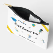 Beste Leraar Ooit Dank Je Geschenk School Thema Etui (Open)