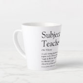 Beste Leraar Ooit Definitie Typografisch Latte Mok (Linkerhoek)