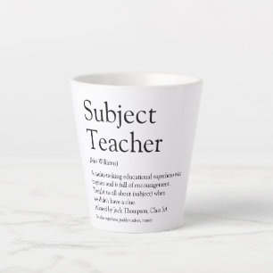 Beste Leraar Ooit Definitie Typografisch Latte Mok