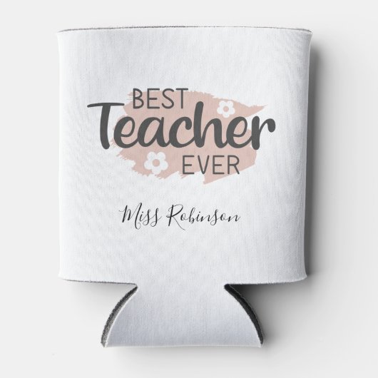 Beste leraar ooit esthetische leraar waardering blikjeskoeler (Voorkant)