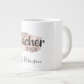 Beste leraar ooit esthetische leraar waardering grote koffiekop (Voorkant rechts)
