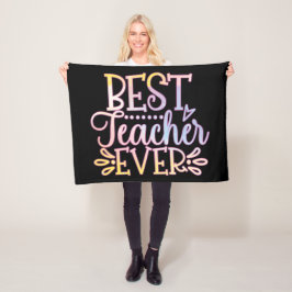 Beste leraar ooit fleece deken