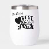 Beste leraar ooit gepersonaliseerd zwart (Voorkant)